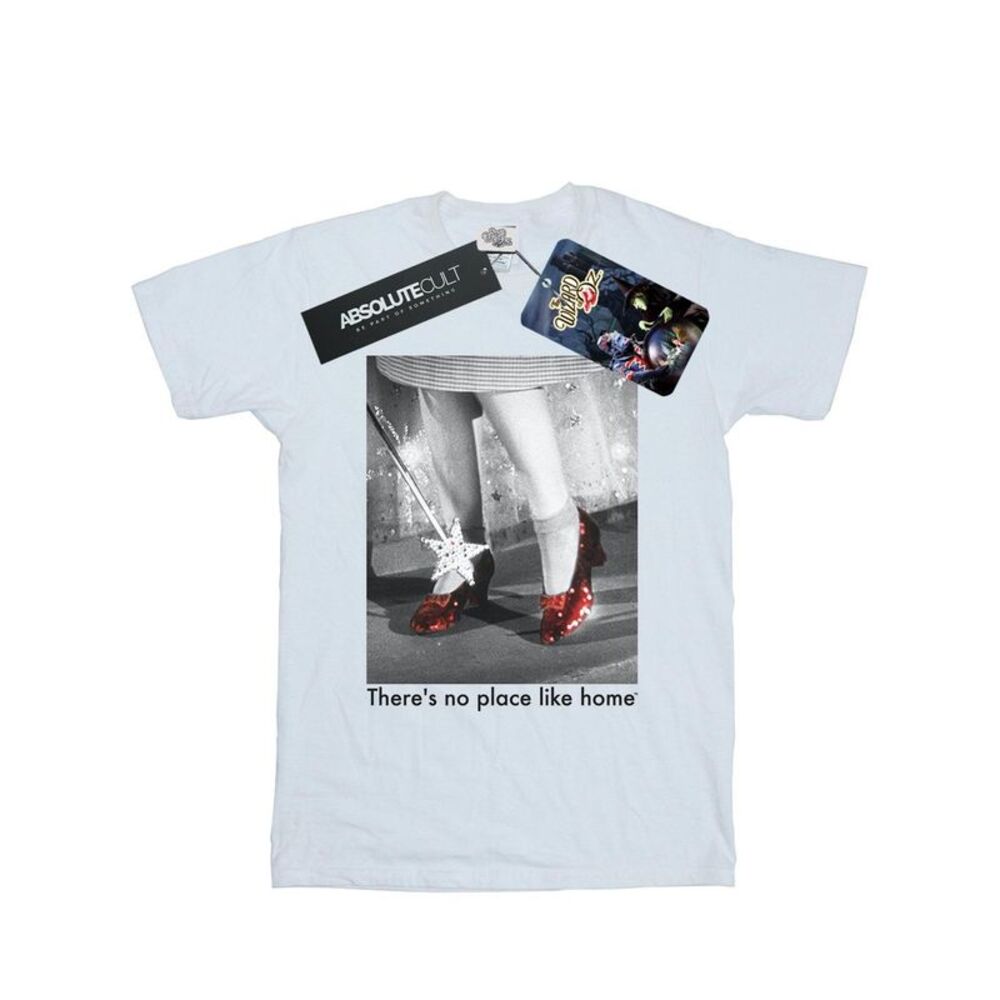 The Wizard Of Oz Mens Ruby Slippers Photo T-Shirt / White
